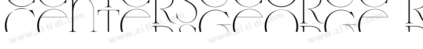 CentersGeorge Regula字体转换